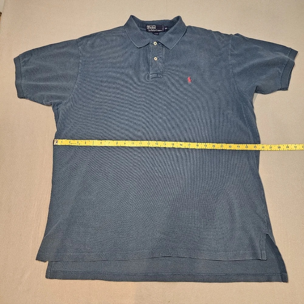 Ralph Lauren Vintage Men's Blue‎ Polo Shirt Size XXL